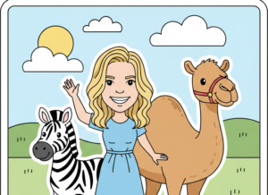 Two Hooved Animals and an Actress